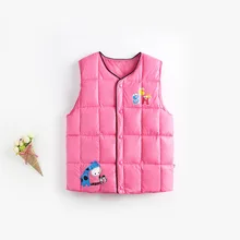 Коллекция года, детский пуховый хлопковый жилет для мальчиков-подростков осенне-зимний утепленный жилет для мальчиков и девочек