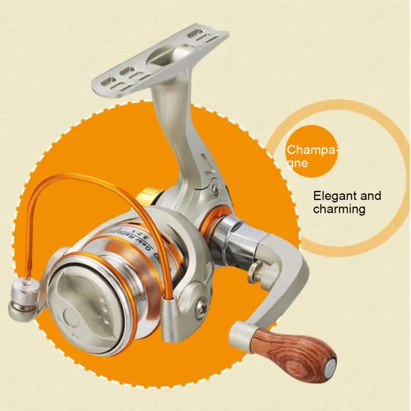Fishing Reel Mini Gapless Alloy Metal Pre-Loading Spinning Wheel Ice Rock Raft Fish Supply Outdoor Fish Reel Tool Accessory