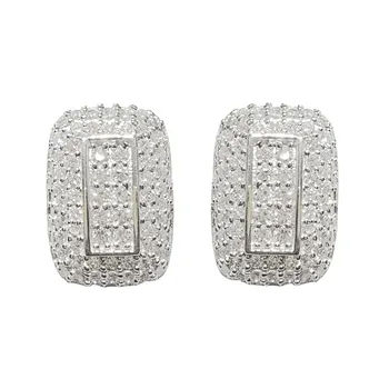 

Earrings in sterling silver 925mls and embellished with microengaste in zircons great quality. Closure Presure.