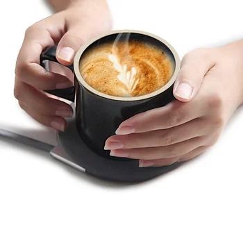 

Wireless Charging 55 °C Thermos Cup Electric Cup Coffee Cup Japanese Style Mugs Ceramics Coffee Mug With Saucer Drinkware Set