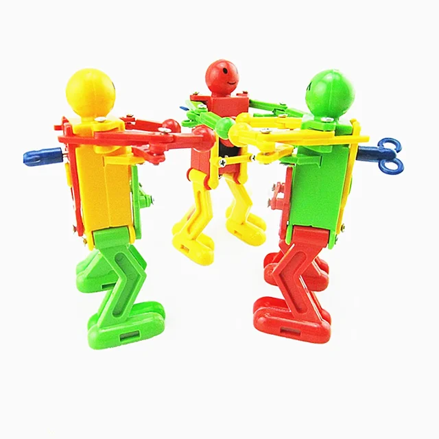 1pc Clockwork Wind Up Dancing Robot Toy for Baby Kids Twisted Ass Dancing on the Chain Developmental Gift Puzzle Great Toys 2