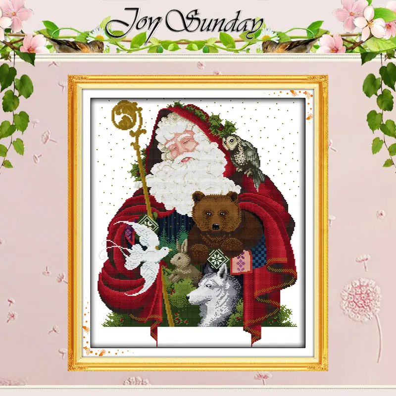 Happy Christmas(7) Patterns Counted Cross Stitch DIY 11CT 14CT Sets Chinese Cross-Stitch Kits Embroidery Needlework | Дом и сад