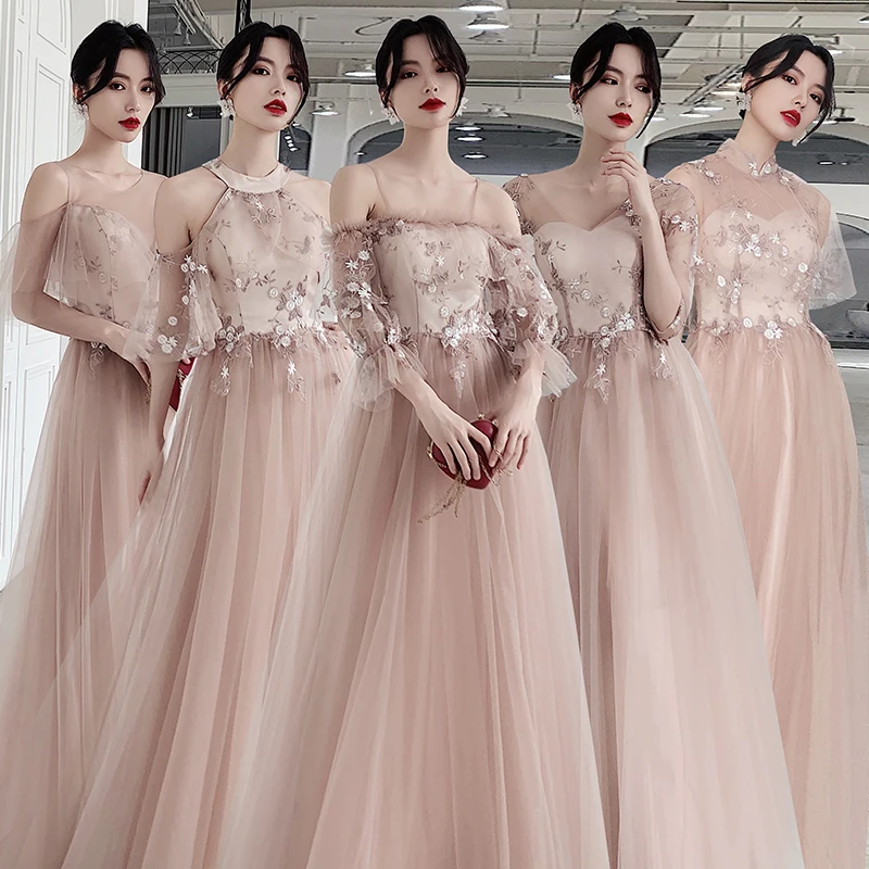 khaki bridesmaid dresses