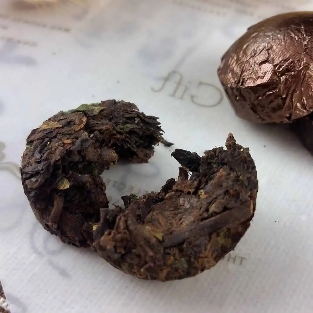 Лет клейкий рис спелый Мини Pu-erh, Pu-erh Shu Pu-erh Tuocha подарочная упаковка 75 г