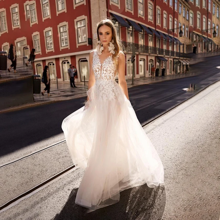 Boho Wedding Dress 2020 Sexy Lace 