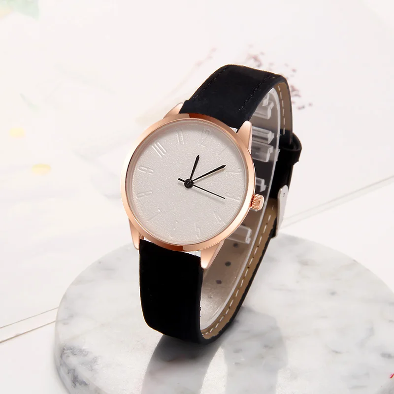 WJ-7917 reloj mujer простые женские часы кожаный ремешок Пряжка часы для женщин кварцевые наручные часы relogio feminino montre femme