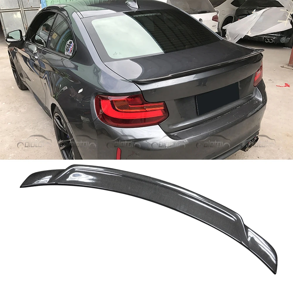 Carbon Fiber Rear Trunk Spoiler Wing Boot For Bmw F87 M2 F22 Coupe
