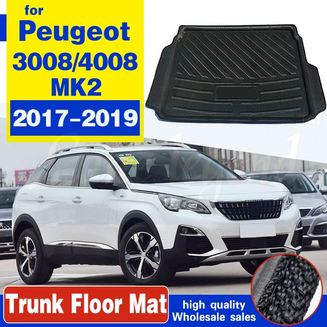 Tapis de protection en cuir pour coffre de voiture KIT, doublure de  cargaison, coffre arrière, virus, 3008, 2017, 2018, 2019, 2020, 2021, 2022,  2023 - AliExpress