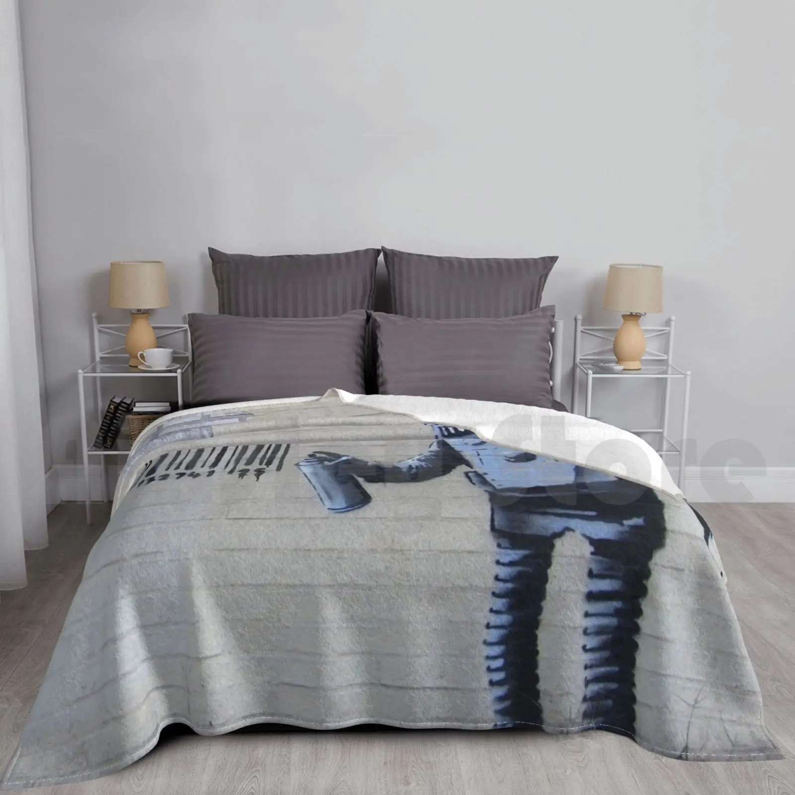 

Banksy Robot Graffiti Blanket Fashion Custom 1032 Banksy Banksy New York Banksy Robot Banksy Always Hope