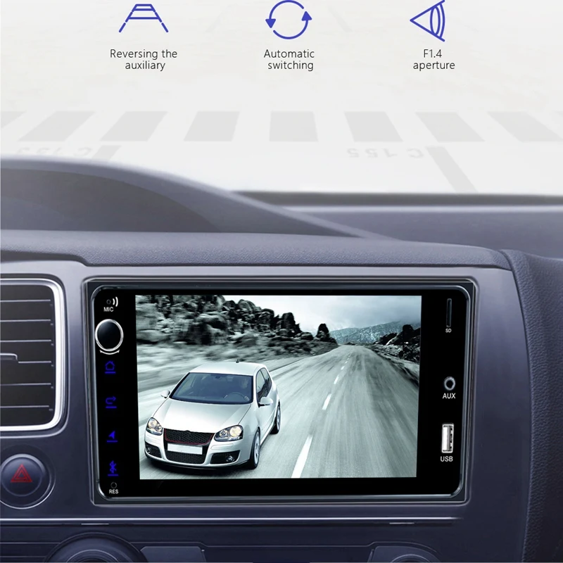2 Din автомагнитола 7 дюймов Android мультимедийный Bluetooth пресс-экран Wifi автомобильный аудио стерео FM MP5 зеркальное соединение радио FM для Toyota Co