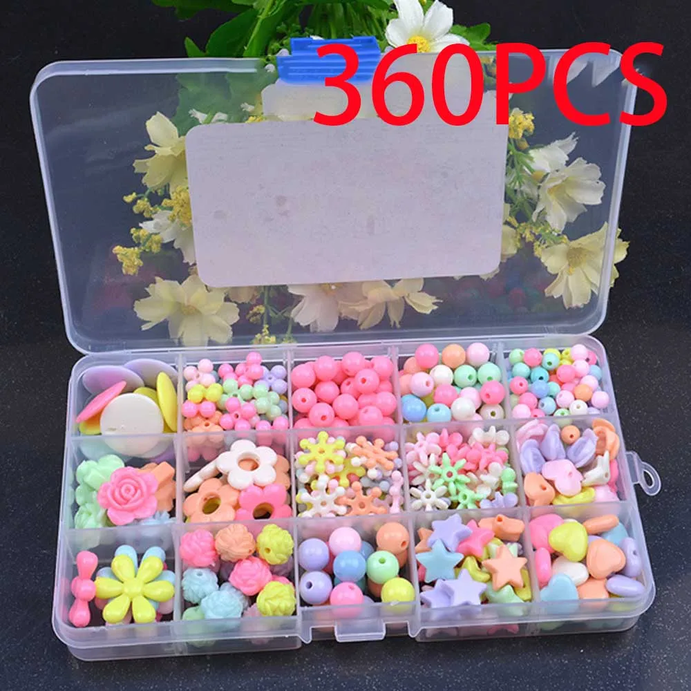 15 Grid DIY Colorful Beads Girls Toys Set Jewelry Accessories Puzzle Handmade Crafts Education Toy Children Necklaces Toys - Цвет: A