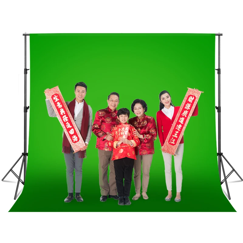 Система поддержки фона 3m x 7m/10ftx23ft фотостудия сверхмощный зеленый экран фон набор