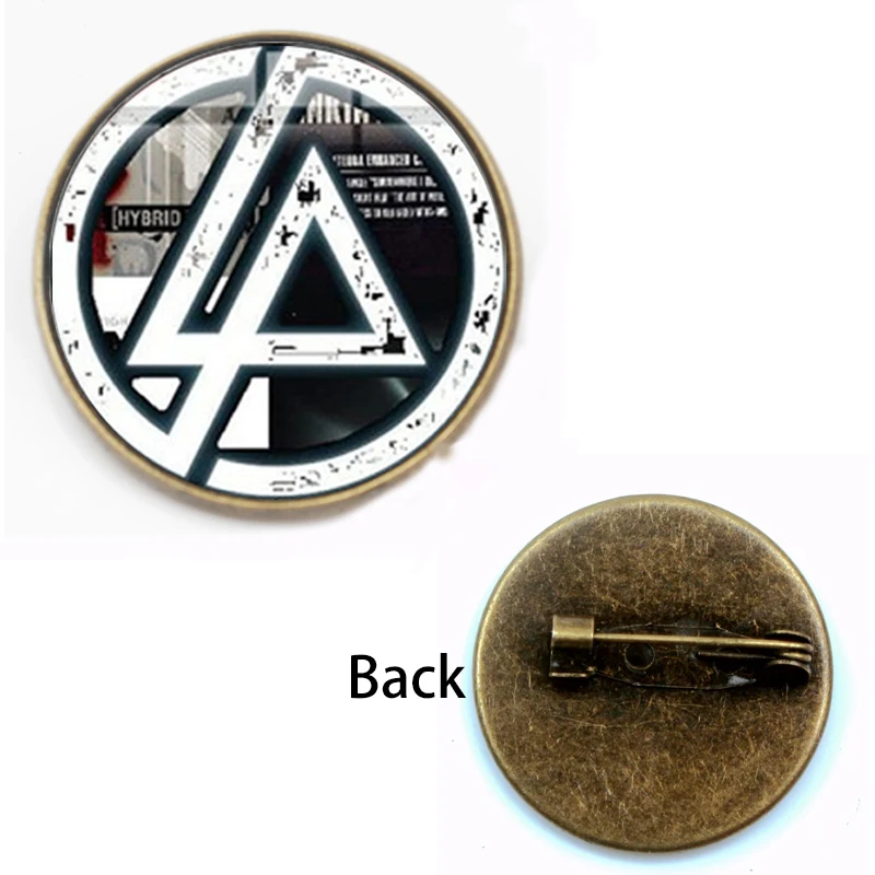 3 Новая Винтажная брошь Linkin Park, браслеты с логотипом, Честерз Беннингтон, античная бронза с покрытием, для мужчин и женщин,, ювелирный сувенирный подарок - Окраска металла: 3