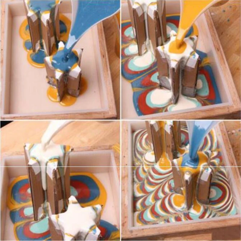 8000ml grande quadrado silicone renderização sabão molde