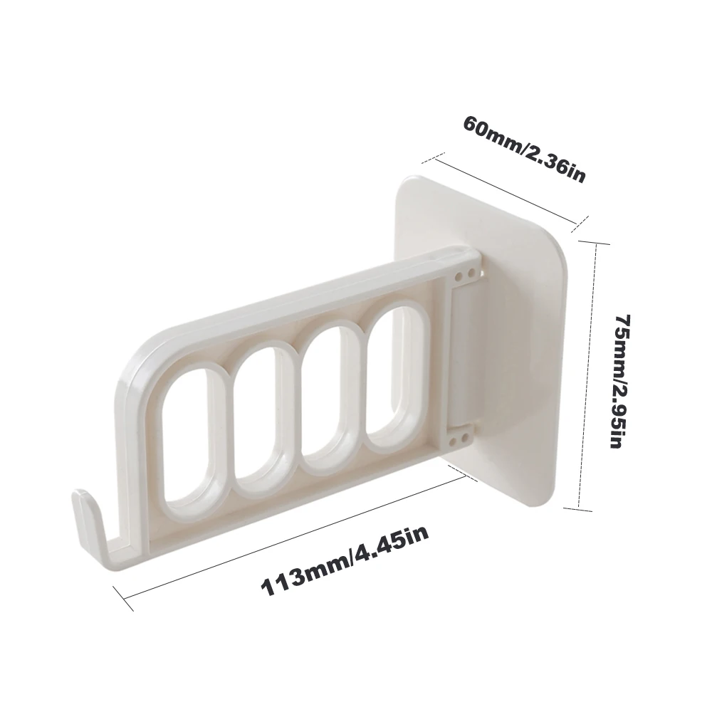 4 отверстия настенная вешалка для одежды Бытовая сушилка самоклеющаяся клейкая