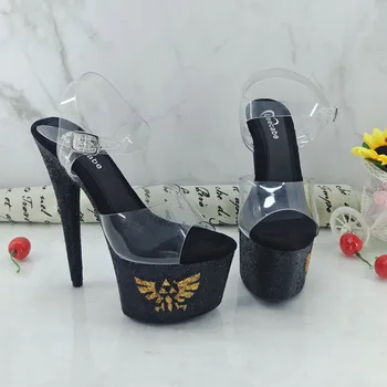 

Leecabe 17CM/7Inch Women's Platform Sandals party High Heels Shoes Pole Dancing Shoes
