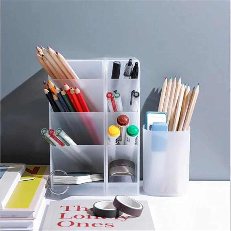 UK Pen Organizer Multi-function Stand Pencil Holder Rack Storage Box Desktop