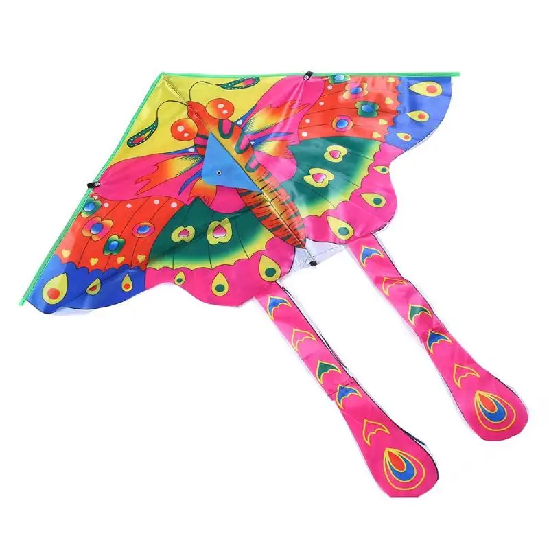 90 50cm Nylon Schmetterling Kite Outdoor faltbare Kinder Drachen mit 50M ZP W0 