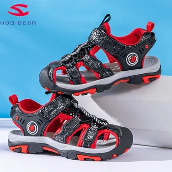 

Kid Sandals Summer Beach Boy Sandals for Children Sandals Close Toe Anti-skid Cut-outs Outdoor Water Boys Shoes 4-12 13-16 years