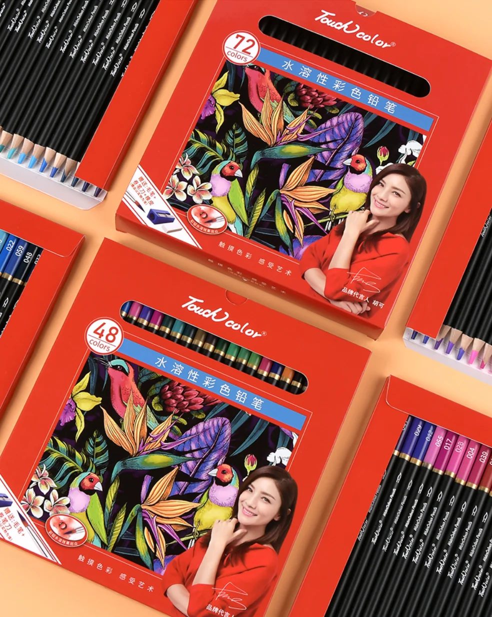 Карандаш водорастворимый для рисования 48/72 цветов|Цветные Карандаши| |