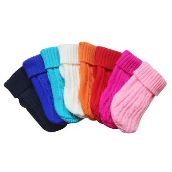 

(XS-XL) Winter Cat Pure Color Knitted Dog Clothes Puppy Kitten Knitwear Pet Warm Sweater Coat Dog Clothing Gatos Perros ^o^