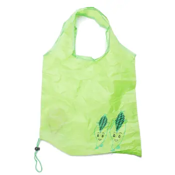 

1Pc Classic Corn Printed Storage Bag Waterproof Folding Shopping Bag Drawstring Bag Large Capacity Polyester Foldable Storag Bag