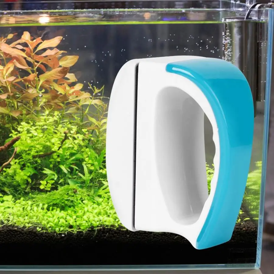 Инструменты для очистки аквариумов AQ Humanized Handle Floating Fish Tank Магнитная Щетка для аквариума двухсторонний магнитный очиститель аквариума