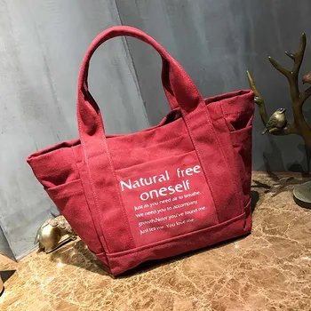 

New Canvas Shoulder Bag Environmental Shopping Tote Package Crossbody Bags Casual Handbag For Women Big handbags ladies hand Bag
