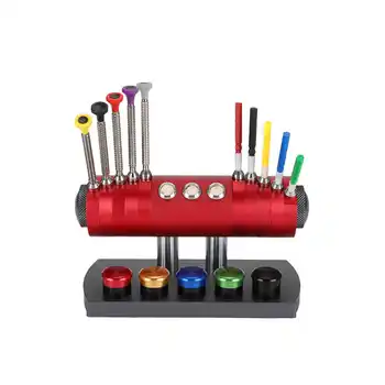 

Watch Display watch case 10 Grid Professional Oil Pen Screwdriver Storage Rack Set Watch Repairing Tool watch organizer