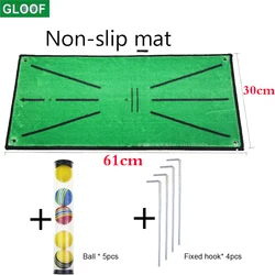 Portable Golf Training Mat For Swing Detection Batting Mini Golf Practice Training Aid Game And Gift For Home Office Outdoor Use