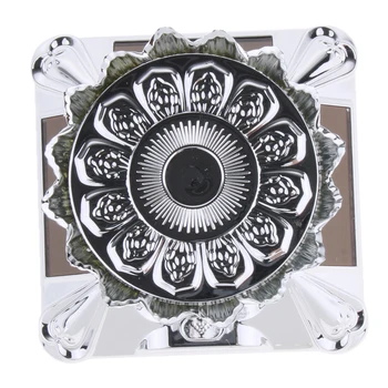 

Solar Power 360 Rotary Spinning Display Stand Holder Turntable Plate Silver