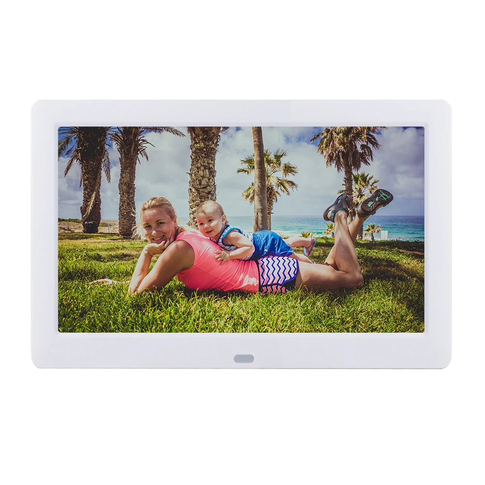 IPS 10 дюймовая цифровая фоторамка полноэкранный фотоальбом 1280*800 часы календарь