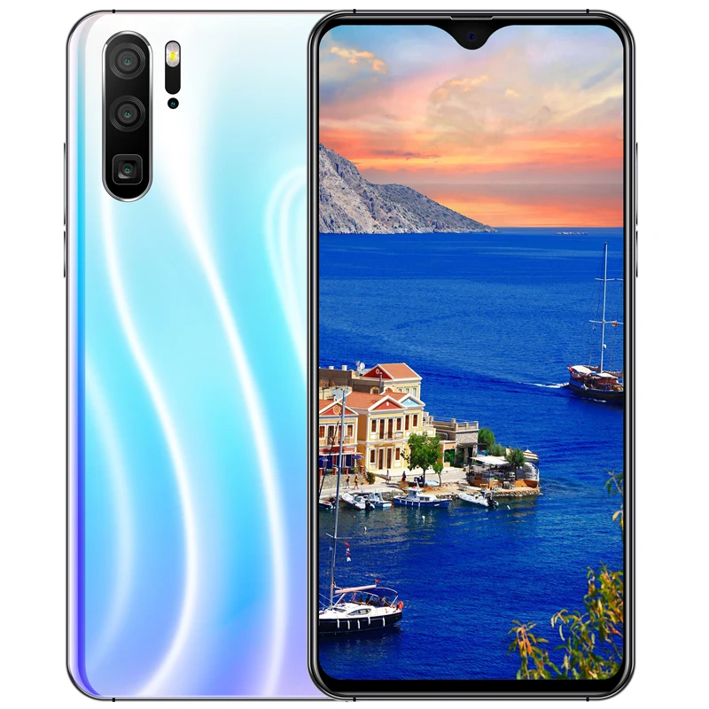 Crystal P30 Pro Face ID 6," экран капли воды мобильный телефон 4 г+ 64 гром четырехъядерный Android смартфоны 13,0 МП celulares P30Pro мобильные телефоны - Цвет: Crystal