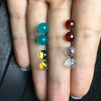 

Factory Price Gemstone Fashion Stud Earrings Combo Gift Set 925 Sterling Silver Earring Fashion Wedding Jewelry for Women girls