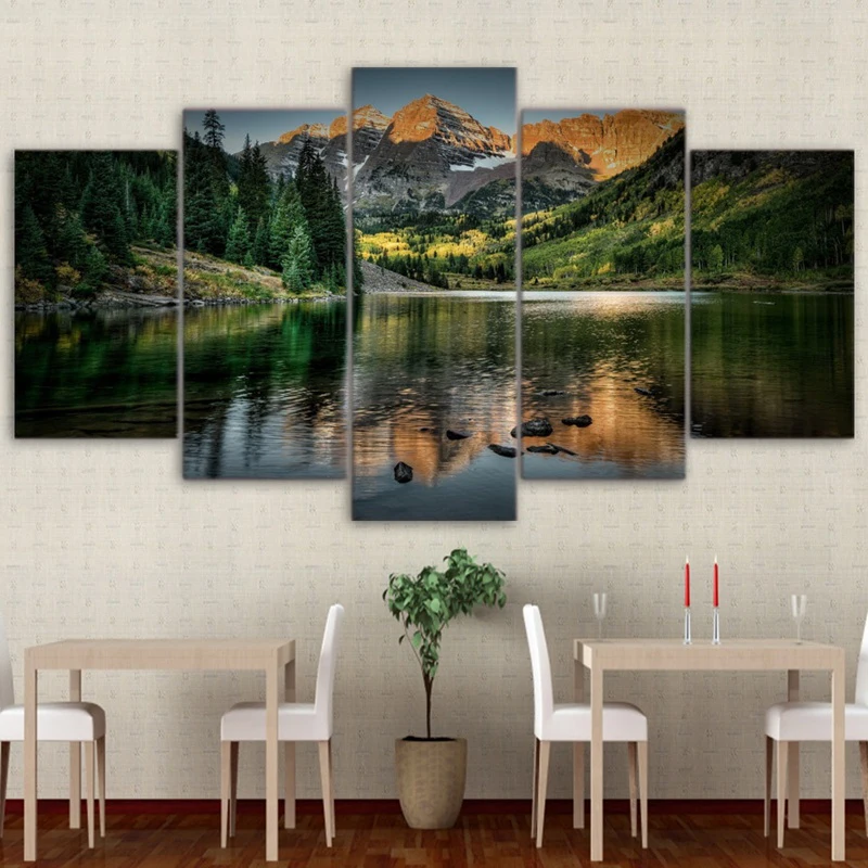 

5 Planes Beach Room Decor Canvas Art Painting Picture Photo Living Room Office Canvas Painting for Women and Men