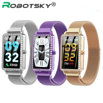 

2019 A88 Women Smart Bracelet Heart Rate Monitor Blood Pressure Fitness Tracker Female Smart Watch PK Mi Band 4 for Girls Ladies