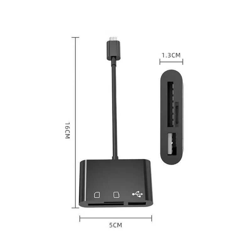 Многофункциональный 3 в 1 Micro USB кардридер адаптер Поддержка Micro SD/TF карты для мобильного телефона мышка с камерой