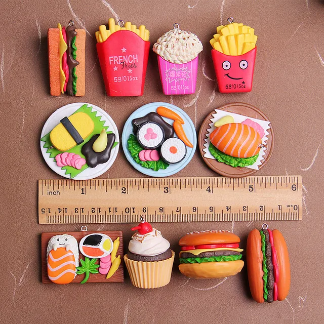 Children Kitchen Cutting Toys Pizza Hamburger Bread Fast Food Pretend Play Plastic Miniature Food Girls Kids Education Toy Gift 3