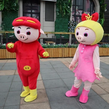 

New Pig Mascot Costume Suits Cosplay Party Game Dress Outfits Clothing Advertising Carnival Halloween Xmas Easter Festival