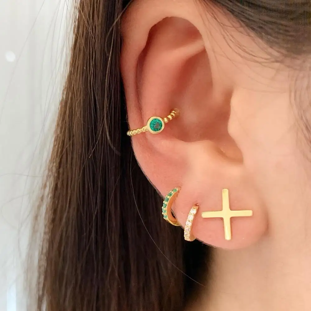 Boho модные ювелирные изделия из стерлингового серебра 925 пробы Серьги кольца для