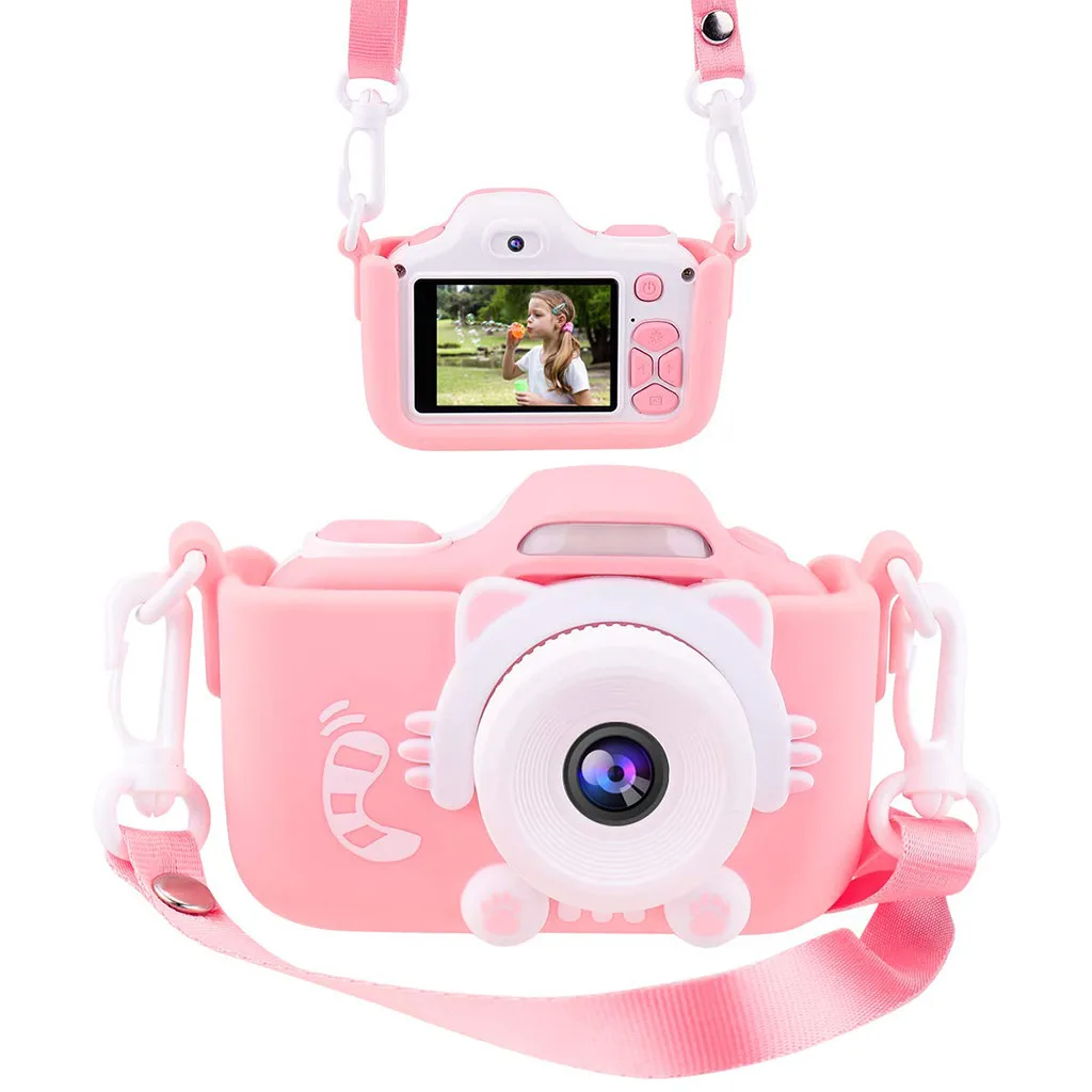 Мини мультфильм 16.0MP HD 2,0 дюймов экран детская видеокамера анти-капля дети водонепроницаемый дропшиппинг мини в году горячий