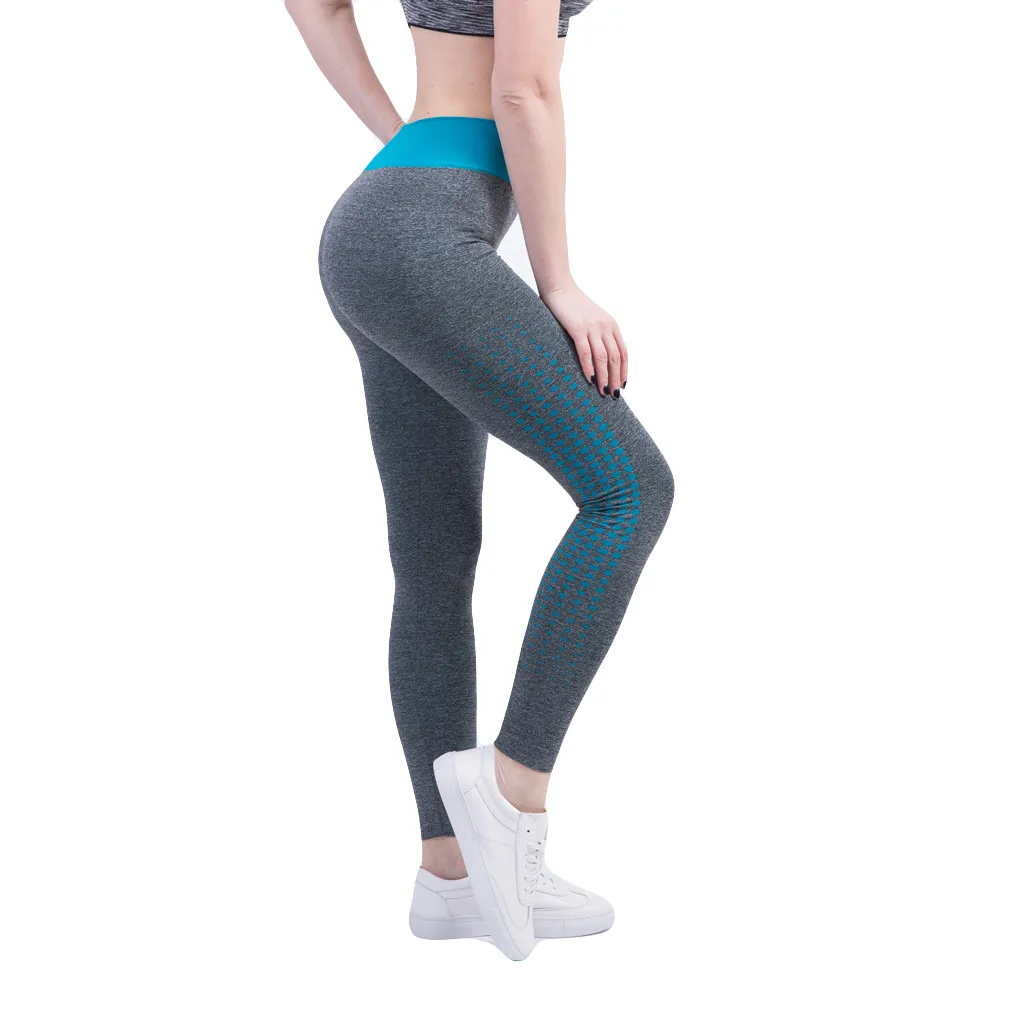 Леггинсы спортивные женские фитнес бесшовные леггинсы для спортивной одежды колготки женские леггинсы для фитнеса с высокой талией для йоги брюки женские спортивные 2 - Цвет: LB