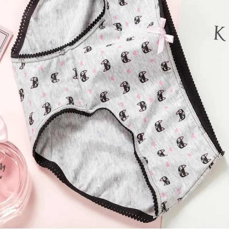 Комплект нижнего белья для пар удобные хлопковые трусы влюбленных с симпатичной