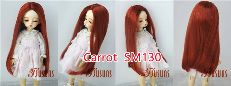 Jusuns Doll Wigs JD016 6-7inch 7-8' 8-9' Parting Long Straight Synthetic Mohair BJD Hair 1/6 1/4 1/3 YOSD MSD SD Accessories