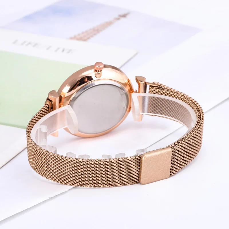 ALK роскошные женские часы с бриллиантами со стальным ремешком модные браслет