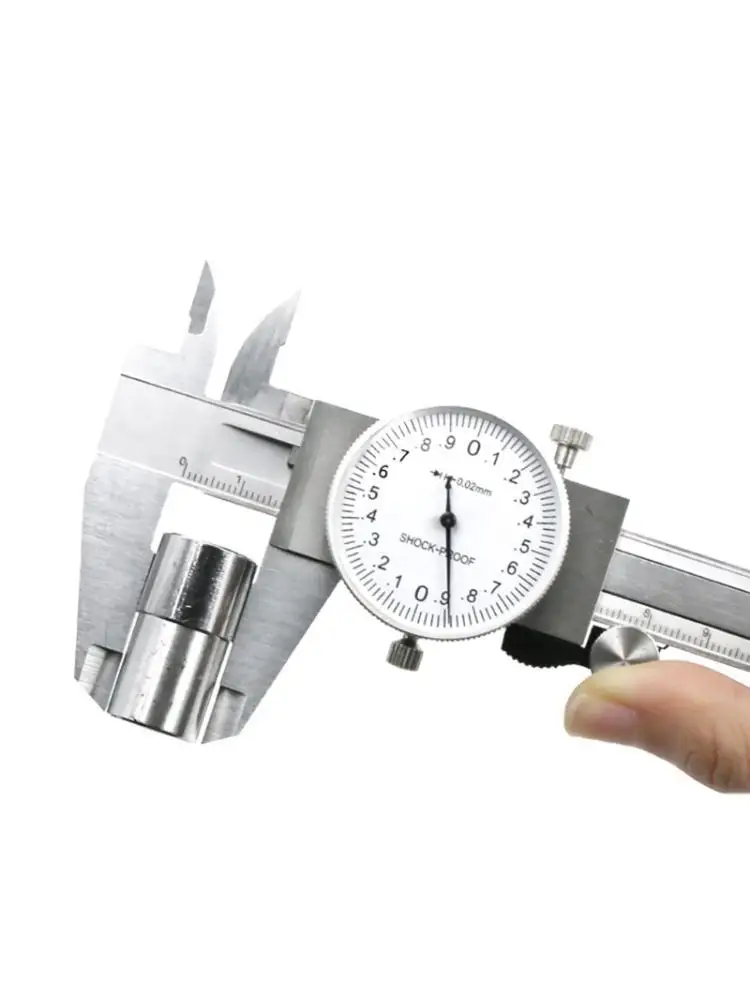 

Metric Gauge Precision Dial Vernier Caliper Measuring Tool 0-150mm Shock-proof Carbon Steel Multifunctional Ruler