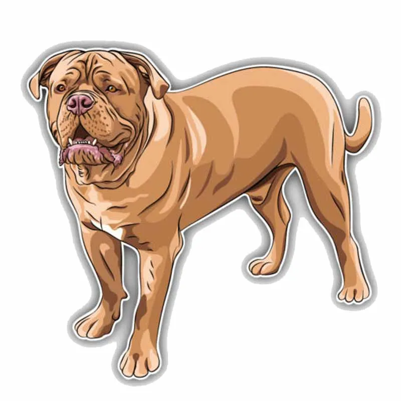 

Personality Fashion French Mastiff Breed Dog Car Sticker Window Decoration High Quality Vinyl Scratches Waterproof PVC
