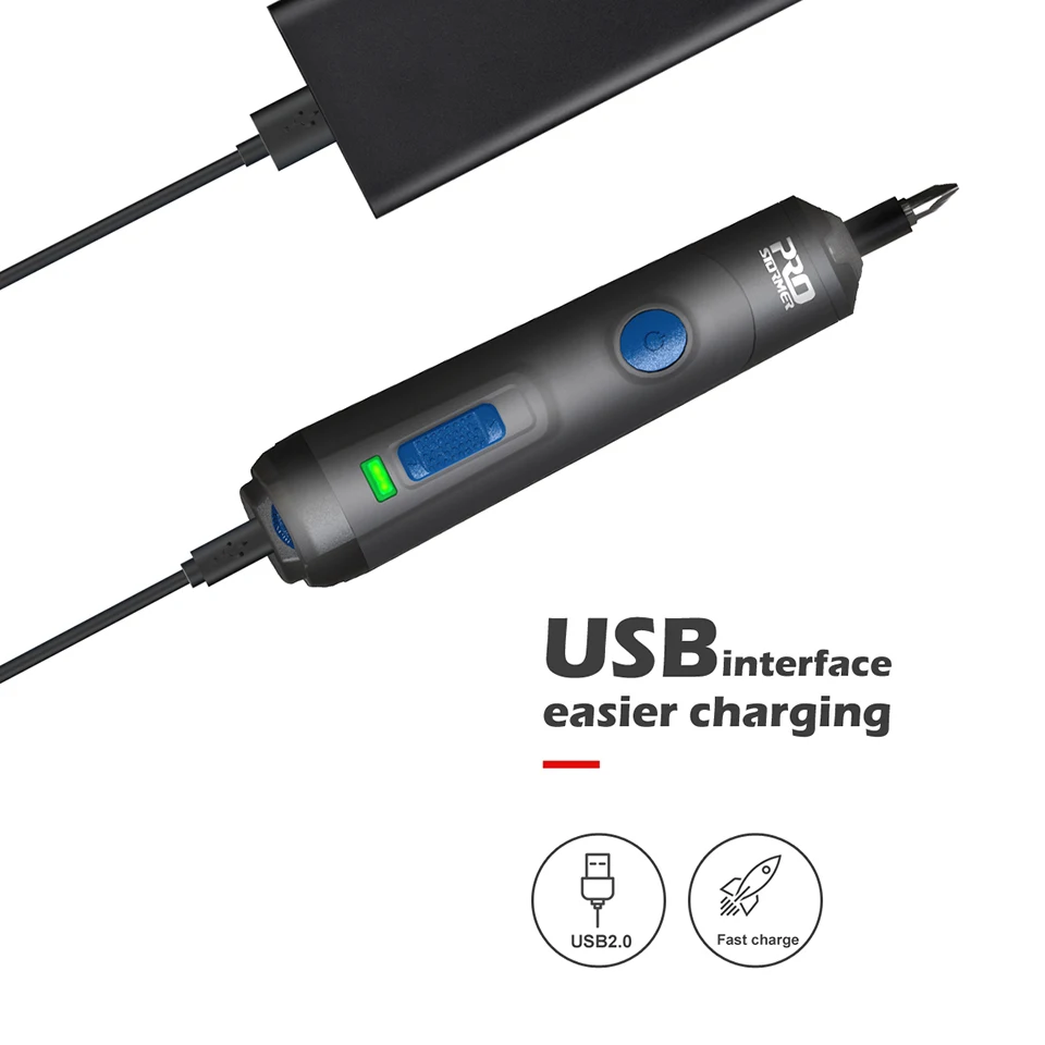 PROSTORMER 4 в мини набор электрических отверток Смарт USB аккумуляторная беспроводная мини электрическая отвертка Домашний Электронный электроинструмент