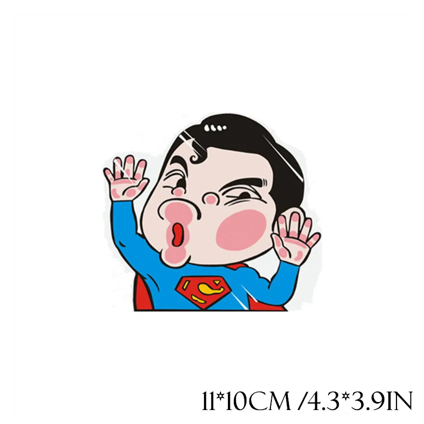 S017 Superman Супер Смешные Черепашки Ниндзя коллид стекло для стайлинга автомобиля 3d Виниловые наклейки для дома стены двери окна украшения мультфильм Плакат Фреска - Цвет: S017 Superman