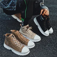 Мужская обувь; зимняя обувь; Новинка года; Корейская версия; трендовая красная спортивная обувь в британском стиле; сезон осень